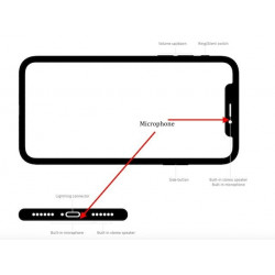 Cambio de micrófono iPhone XS