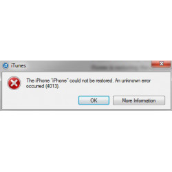 Reparar error iTunes 4013,...