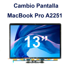 Cambio LCD pantalla MacBook...