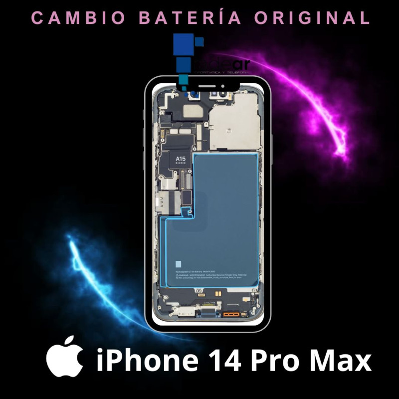 Cambio de bateria 14 Pro Max Original Cambio de bateria 14 Pro Max Original