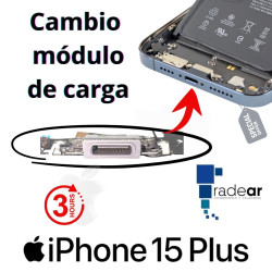 conector de carga iPhone 15 plus