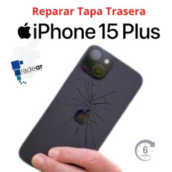 Cambio cristal tapa trasera iPhone 15 Plus