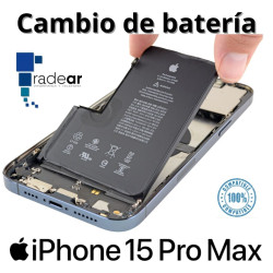 Cambio batería iPhone 15 Pro Max Compatible