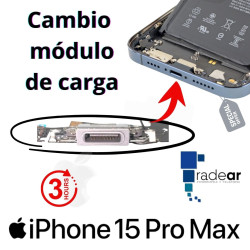 Cambio conector de carga...