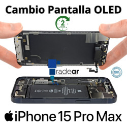 Cambio de pantalla iPhone 15 Pro Max OLED
