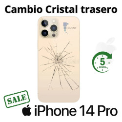 Cambio cristal trasero iPhone 14 Pro