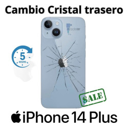 Cambio cristal trasero iPhone 14 Plus