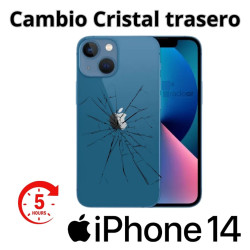 Cambio cristal trasero iPhone 14
