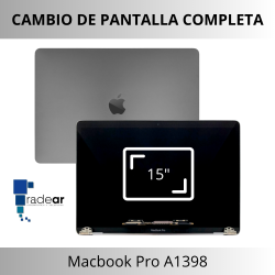 Cambio pantalla completa MacBook Pro 15" A1398