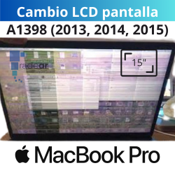 Cambio LCD pantalla MacBook Pro 15" A1398 (2013, 2014, 2015)