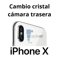 Cambio cristal camara trasera iPhone X