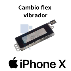Cambio flex vibrador iPhone X