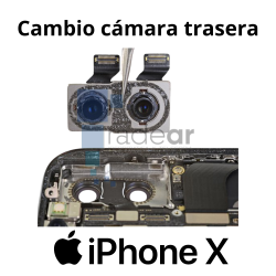 Cambio cámara trasera iPhone X