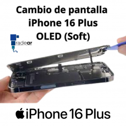 Cambio de pantalla iPhone 16 Plus OLED (Soft)