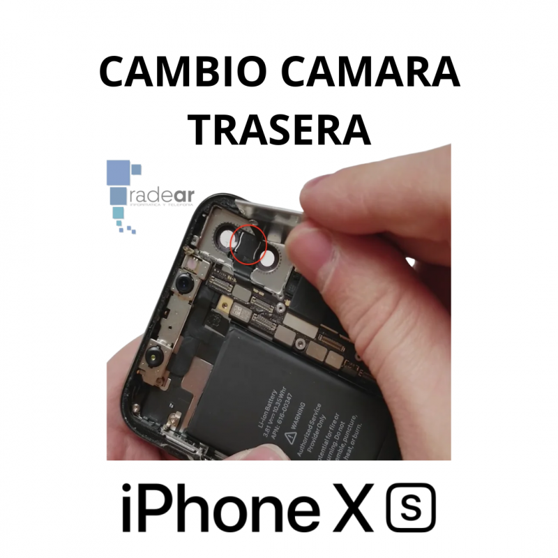 Cambio camara trasera iPhone XS