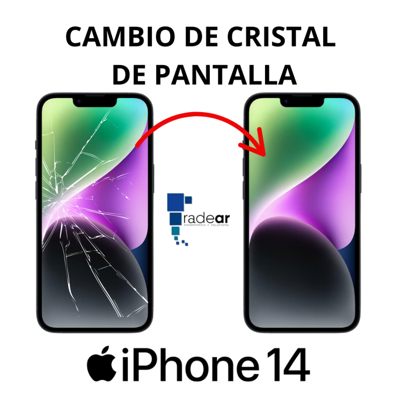 Cambio de Cristal de Pantalla iPhone 14