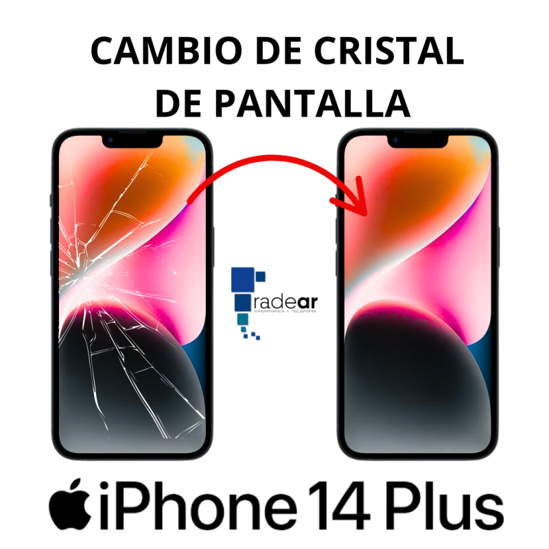 Cambio de Cristal de Pantalla iPhone 14 Plus