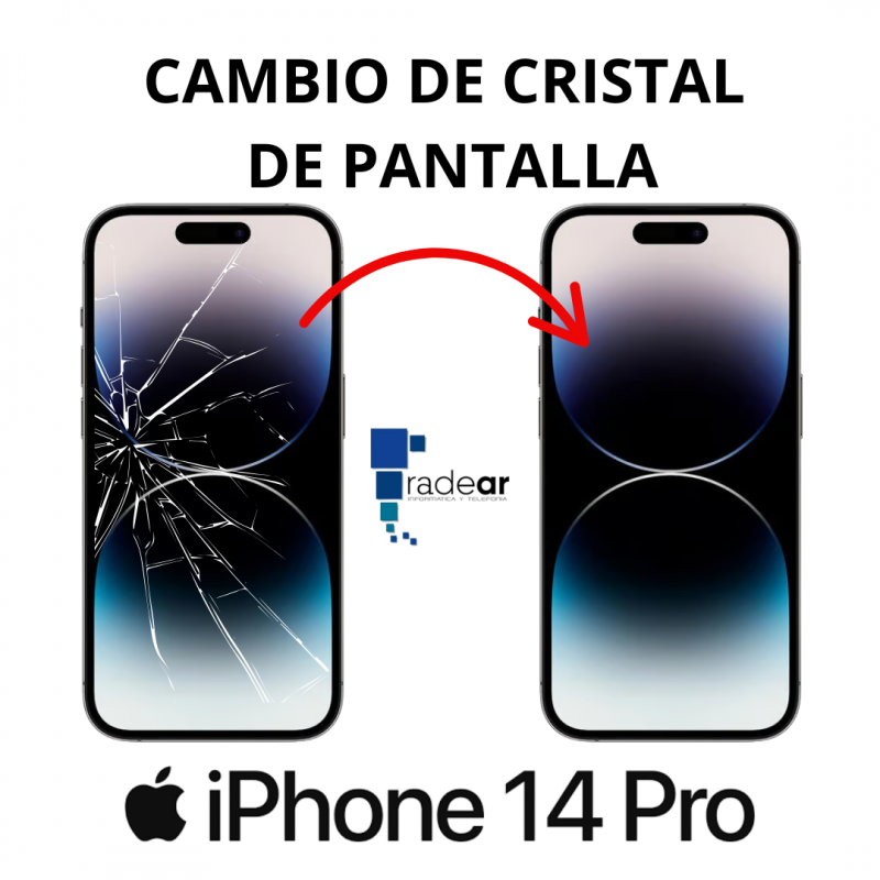 Cambio de Cristal de Pantalla iPhone 14 Pro