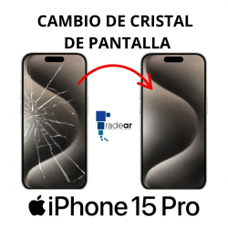 Cambio de Cristal de Pantalla iPhone 15 Pro