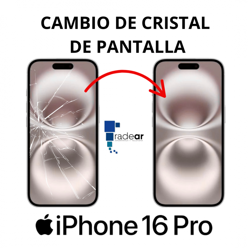 Cambio de Cristal de Pantalla iPhone 16 Pro Cambio de Cristal de Pantalla iPhone 16 Pro