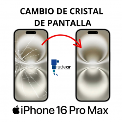 Cambio de Cristal de Pantalla iPhone 16 Pro Max