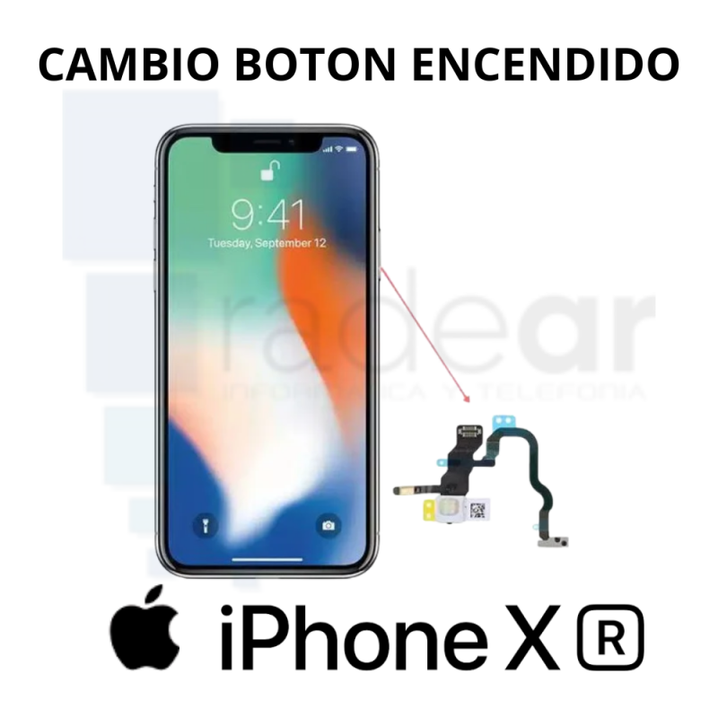 Cambio boton encendido iPhone XR