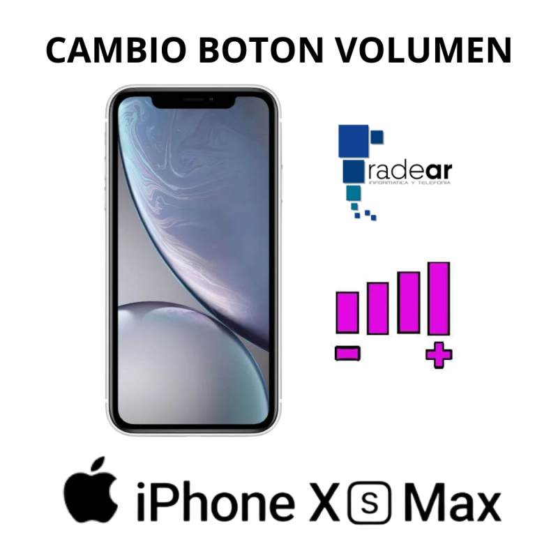 Cambio boton volumen iPhone XS Max