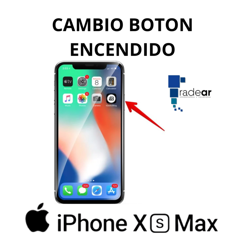 Cambio boton encendido iPhone XS Max