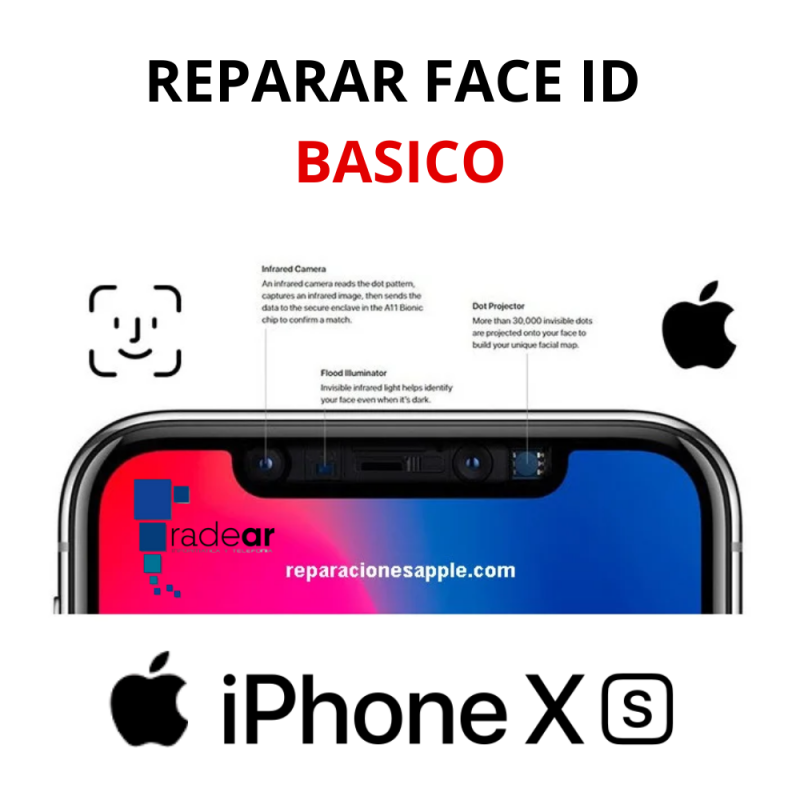 Reparar Face ID basico iPhone XS