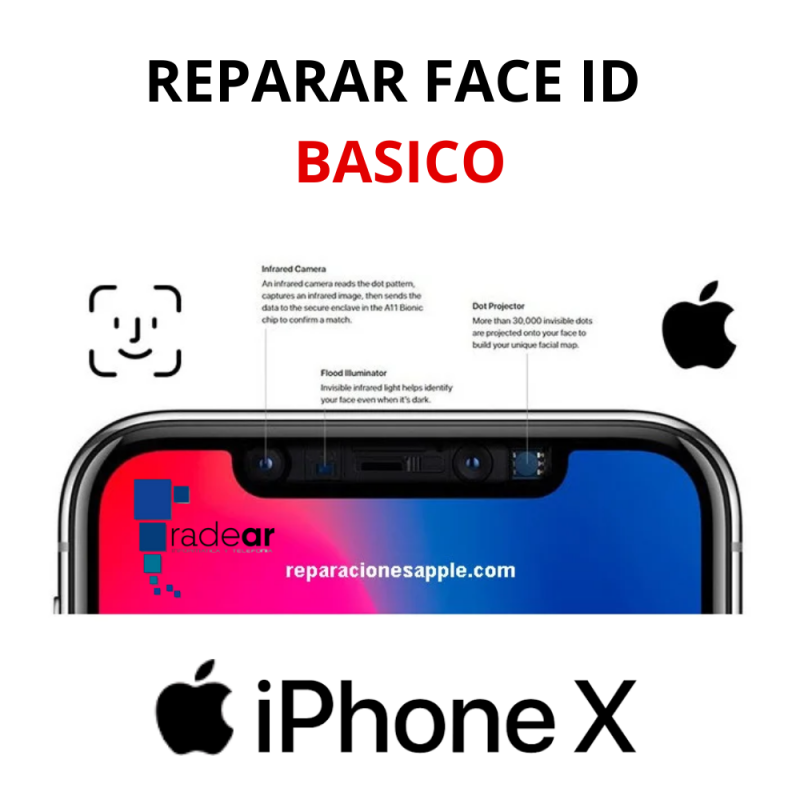 Reparar Face ID basico iPhone X