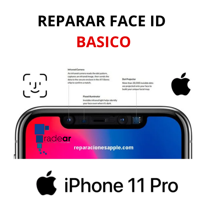 Reparar Face ID basico iPhone 11 Pro