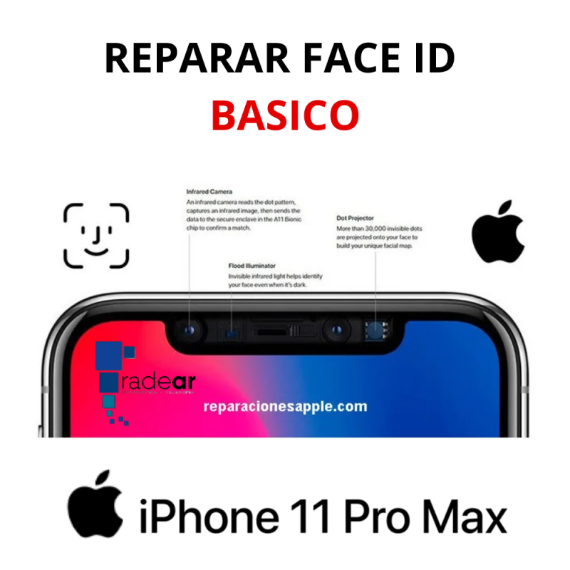 Reparar Face ID basico iPhone 11 Pro Max
