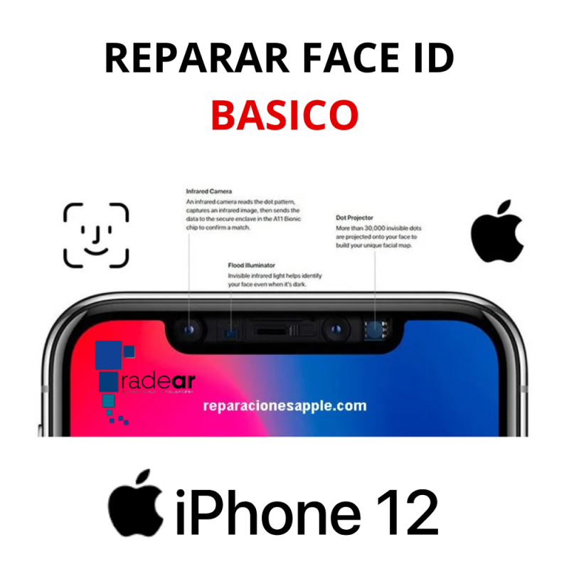 Reparar Face ID basico iPhone 12