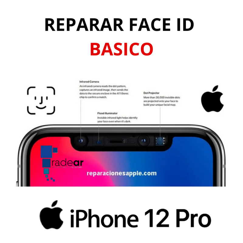 Reparar Face ID basico iPhone 12 Pro