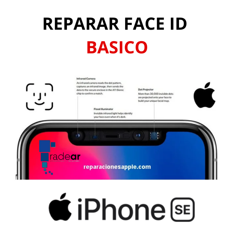 Reparar Face ID basico iPhone SE 2020