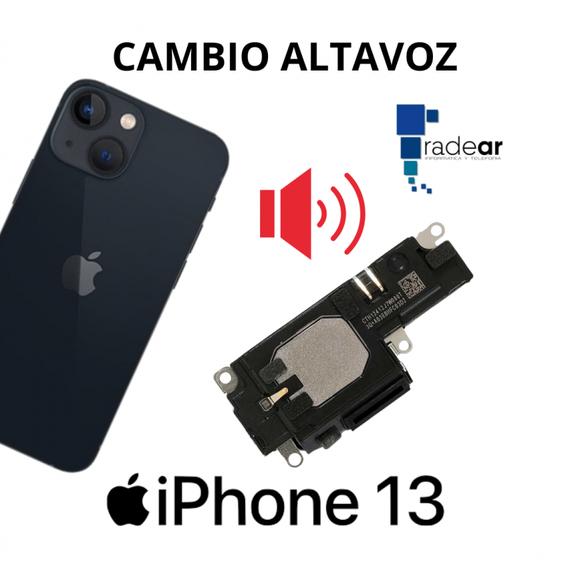 Cambio altavoz iPhone 13