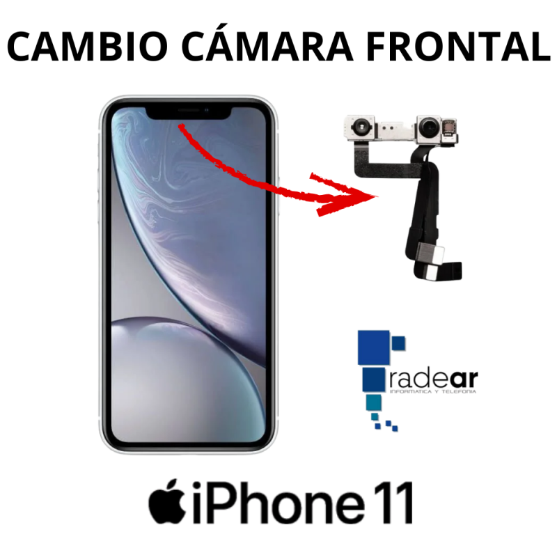 Cambio camara frontal iPhone 11