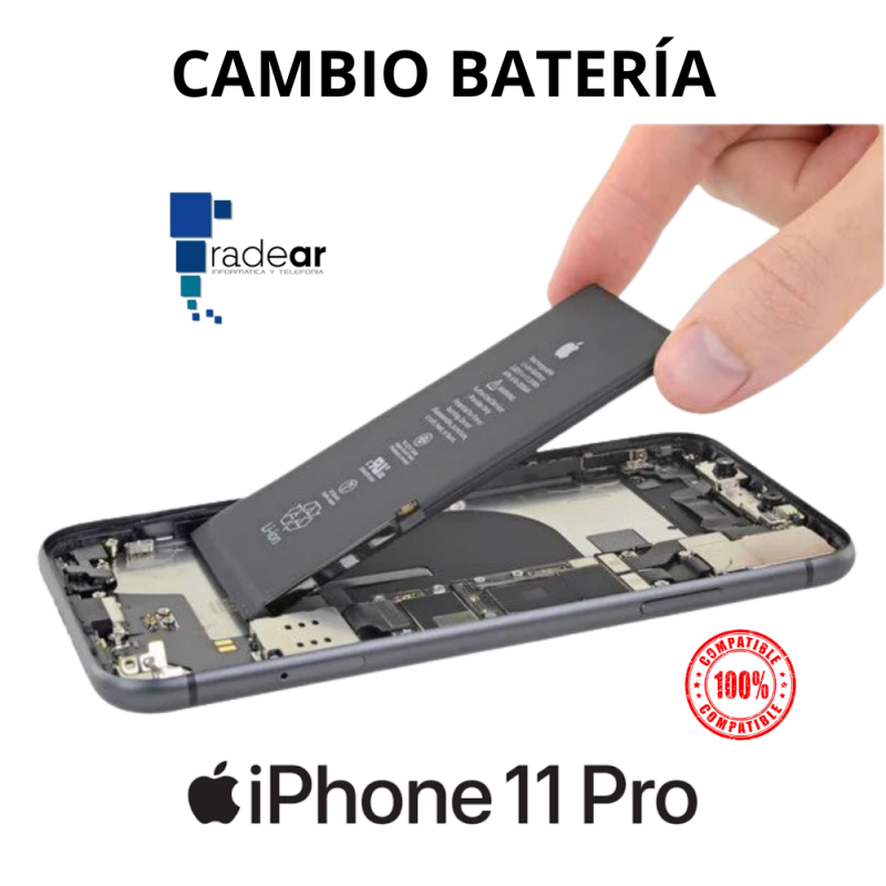 Cambio batería iPhone 11 Pro Compatible