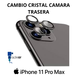 Cambio cristal camara trasera iPhone 11 Pro Max
