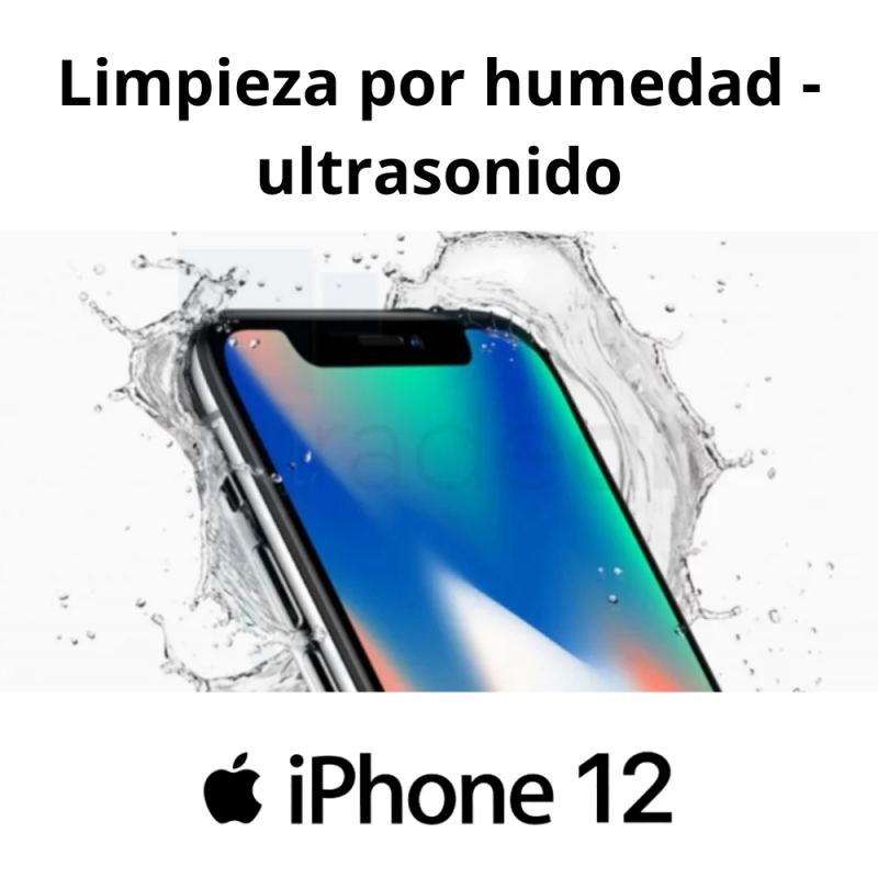 Limpieza por humedad - ultrasonido iPhone 12