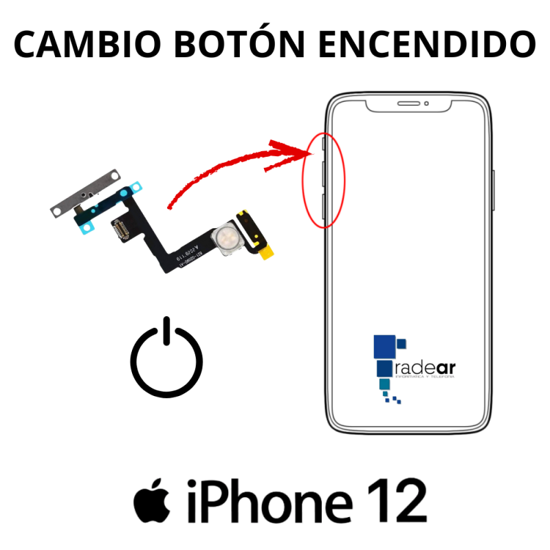 Cambio boton encendido iPhone 12