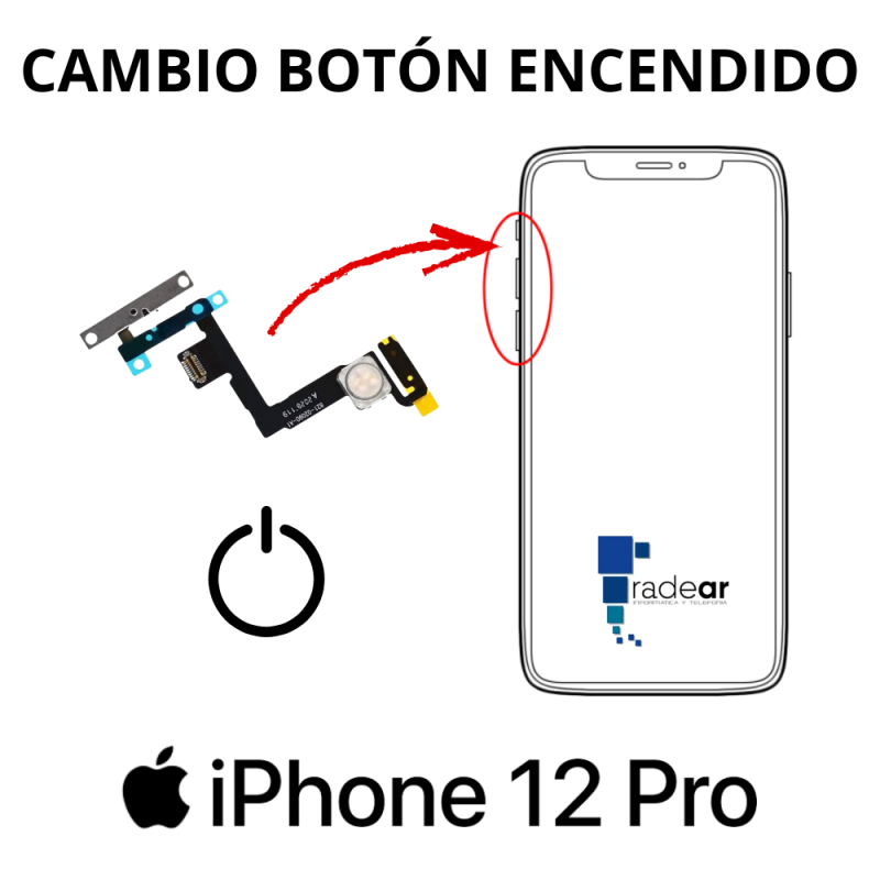 Cambio boton encendido iPhone 12 Pro