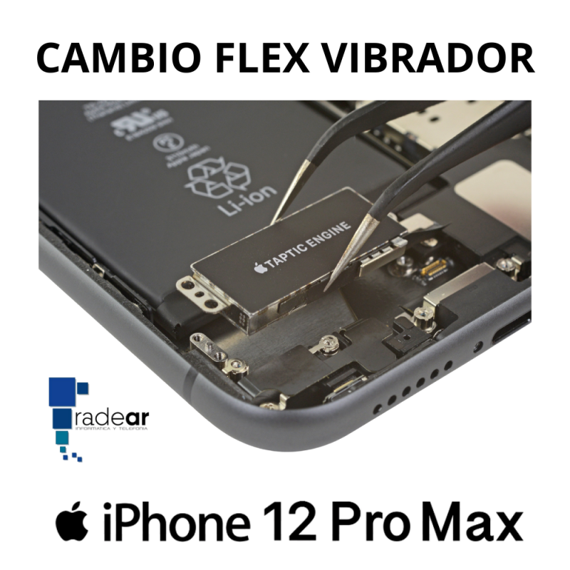 Cambio flex vibrador iPhone 12 Pro Max