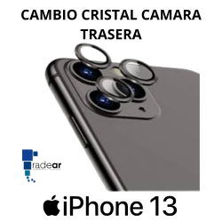 Cambio cristal camara trasera iPhone 13