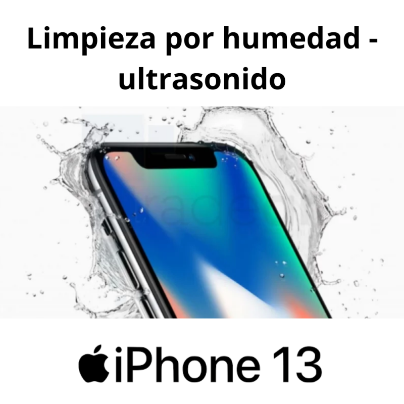 Limpieza por humedad - ultrasonido iPhone 13