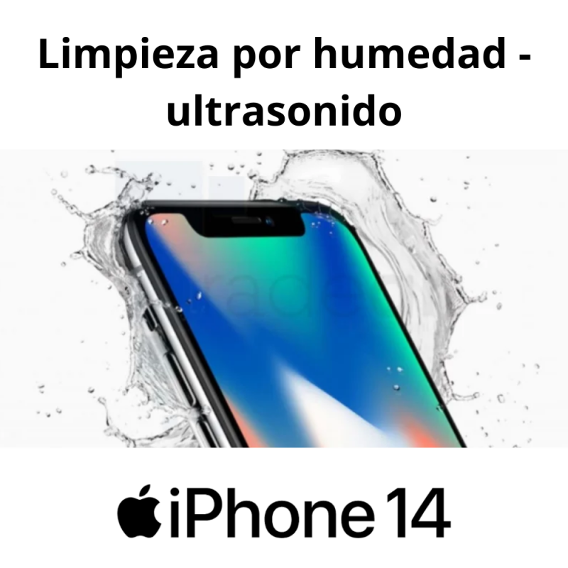 Limpieza por humedad - ultrasonido iPhone 14