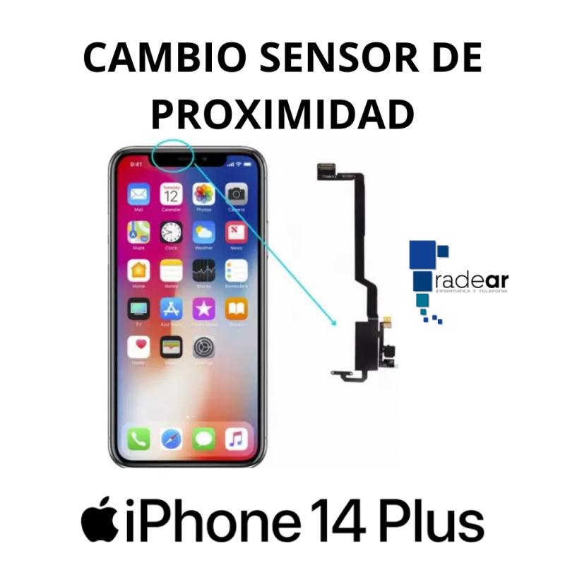 Cambio sensor de proximidad iPhone 14 Plus