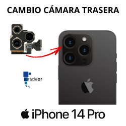 Cambio camara trasera iPhone 14 Pro