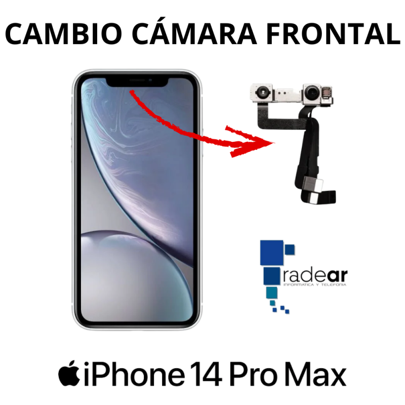 Cambio camara frontal iPhone 14 Pro Max