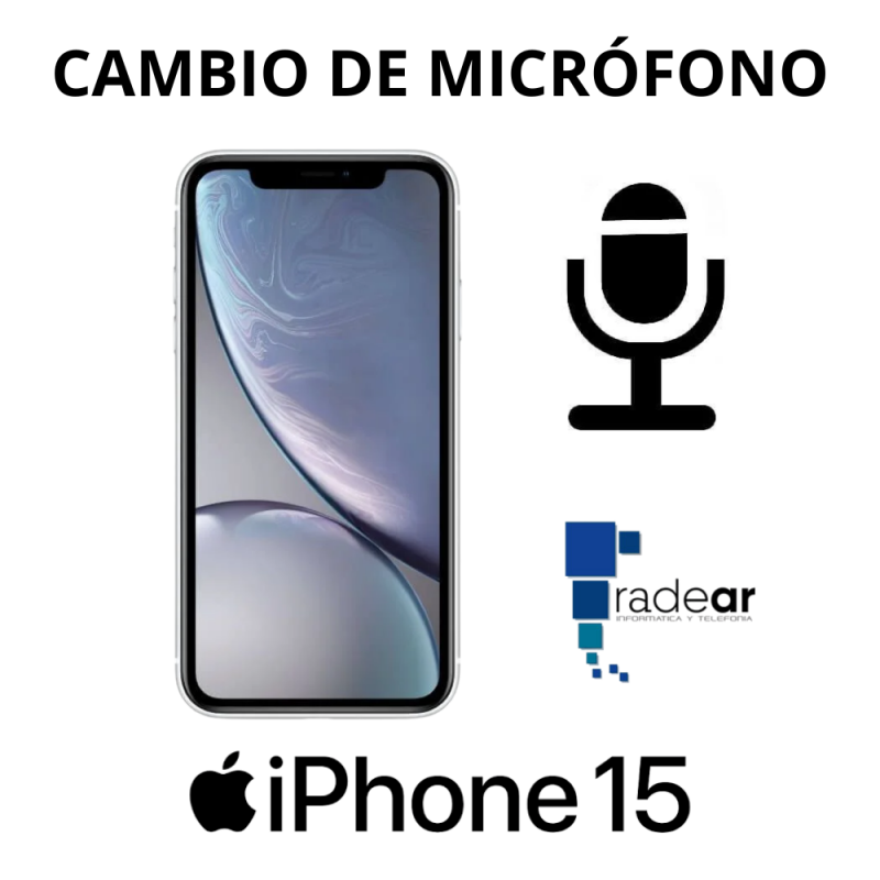 Cambio de micrófono iPhone 15